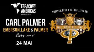 24.05 - Carl Palmer ao vivo no Espaço das Américas
